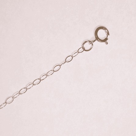 CATENINA IN VERO ORO BIANCO 9 KT 375/1000